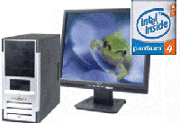 desktop computer and servers